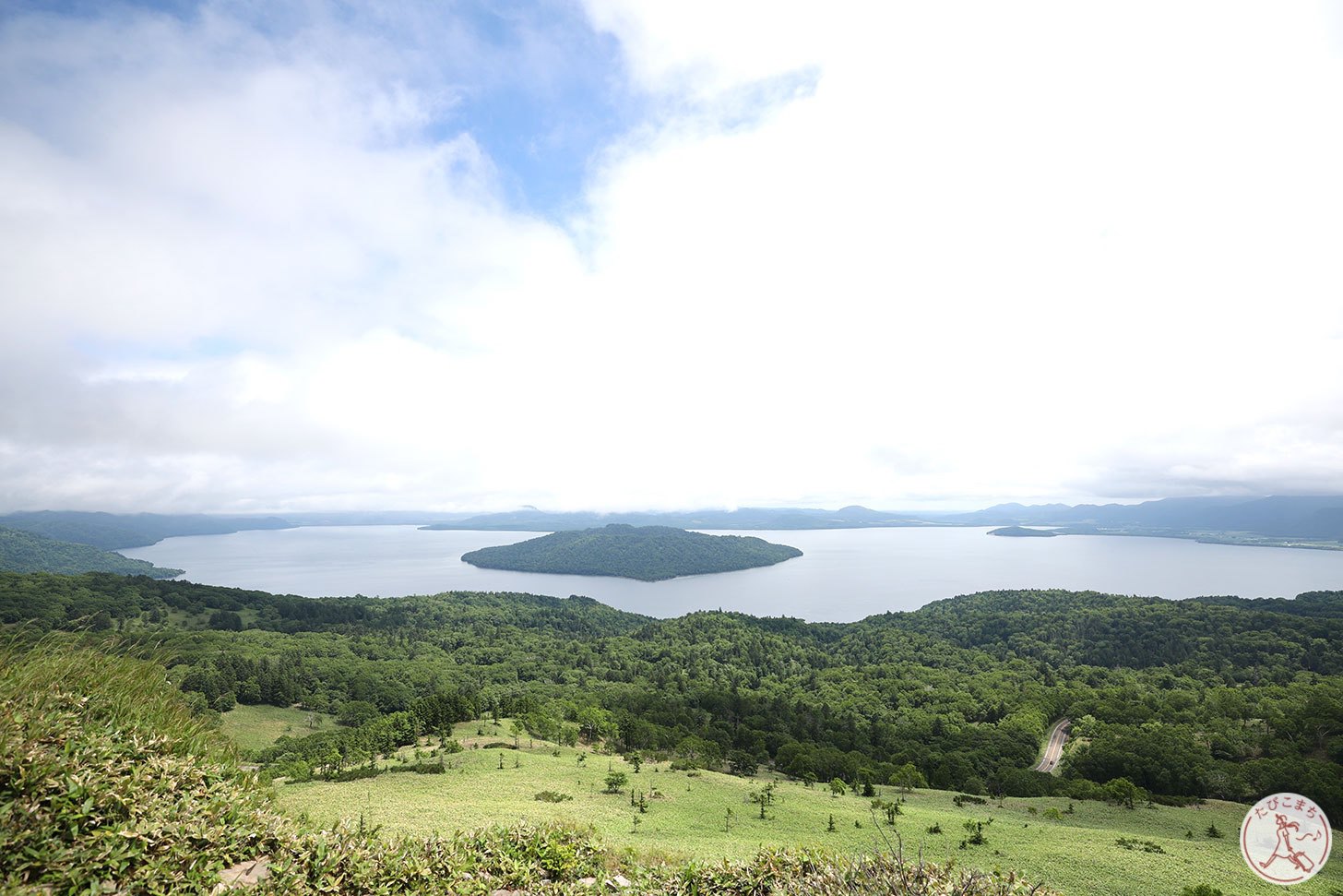 美幌峠から見た屈斜路湖