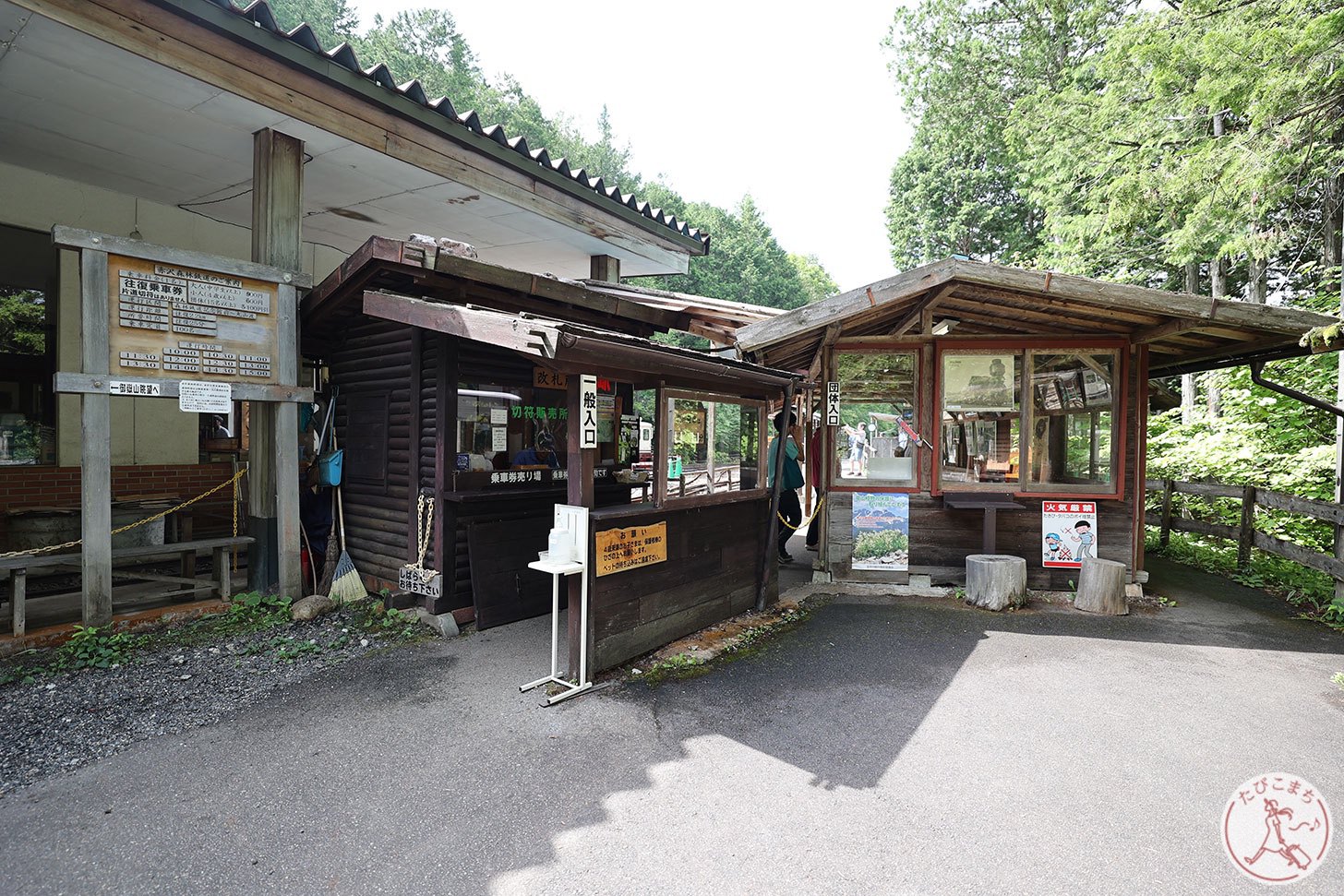 赤沢森林鉄道のチケット売り場