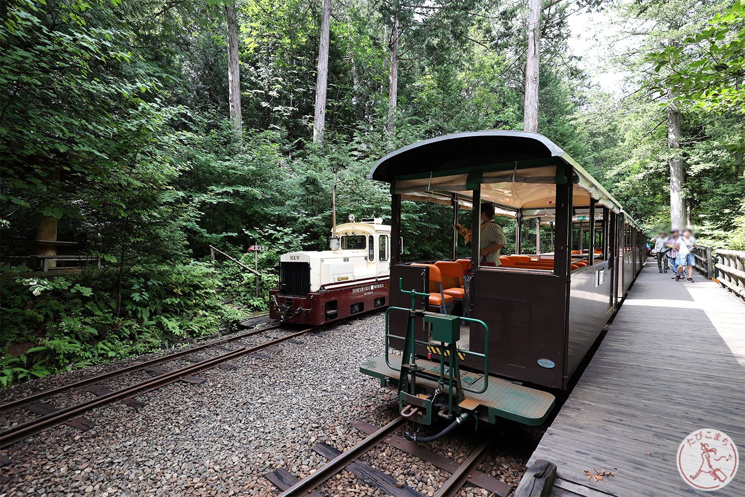 赤沢森林鉄道の終点