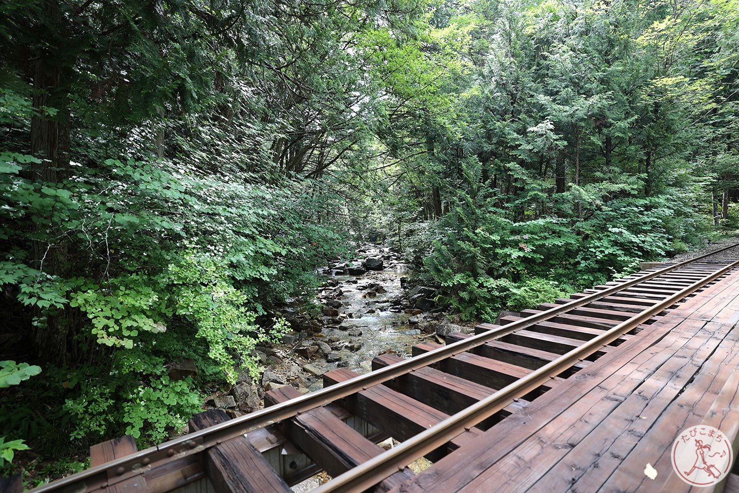 赤沢森林鉄道の遊歩道