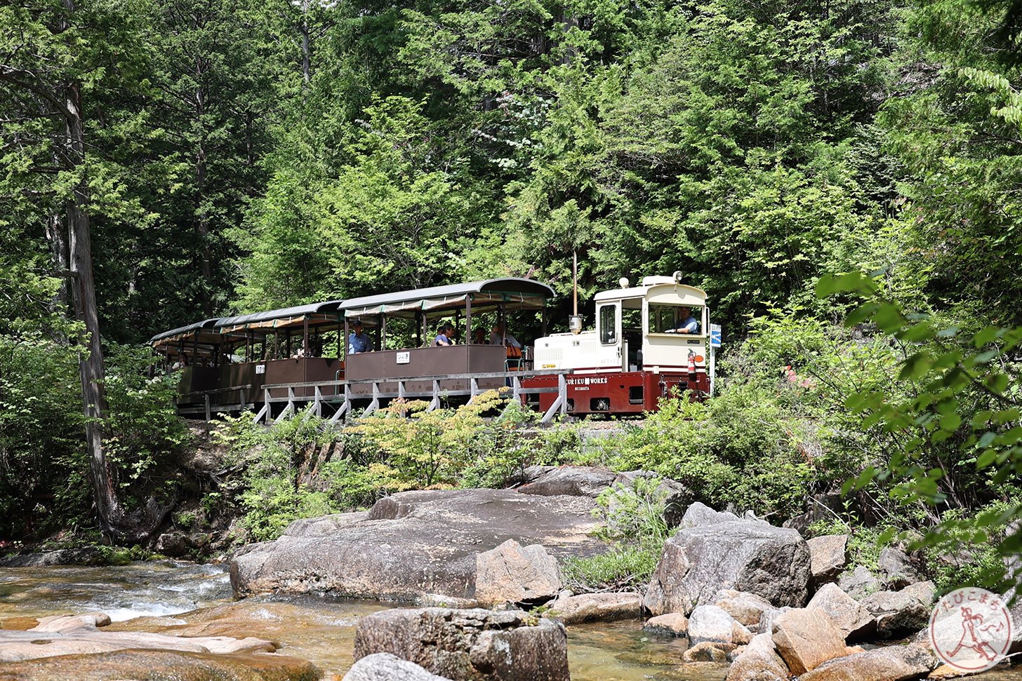 渓谷と赤沢森林鉄道