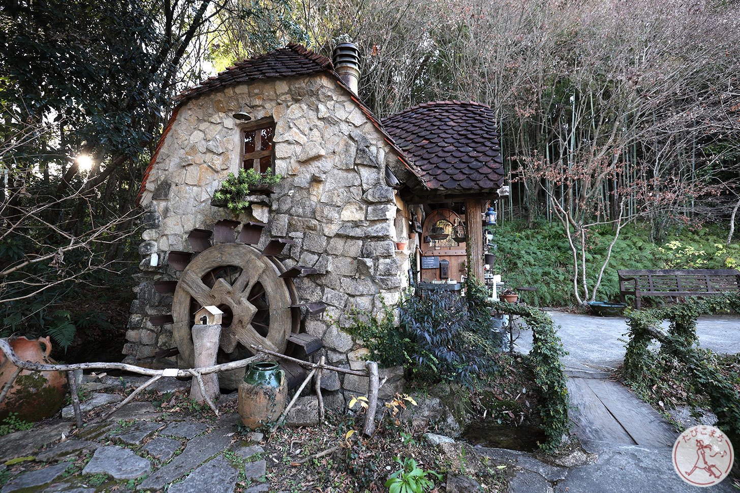 農具小屋景色を表現した建物